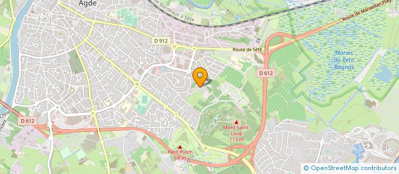 localisation de l'entreprise EUROPROJETS à AGDE