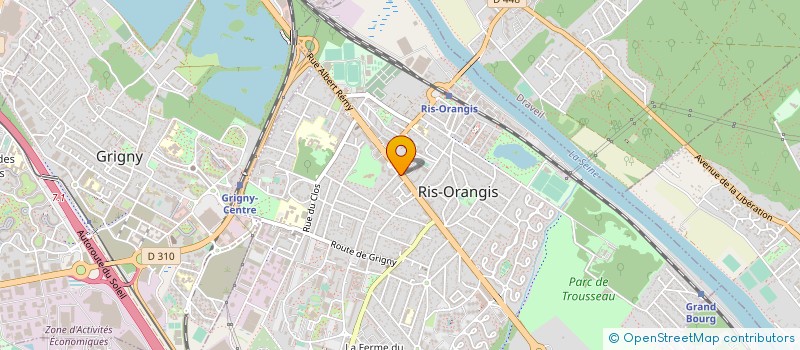 localisation de l'entreprise EUROPROM  RIS-ORANGIS