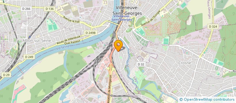 localisation de l'entreprise EUROPSTYL à VILLENEUVE-SAINT-GEORGES