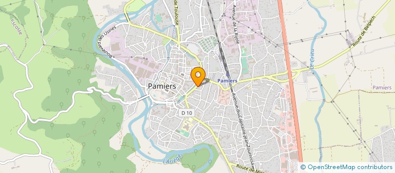 localisation de l'entreprise EUROPTIC à PAMIERS