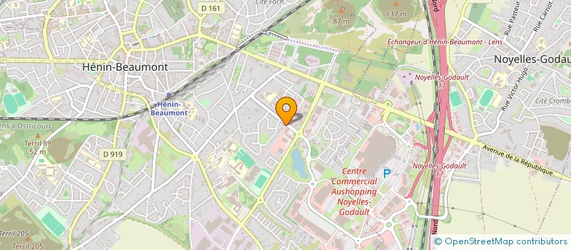 localisation de l'entreprise EUROPTIC DE HENIN à HENIN-BEAUMONT
