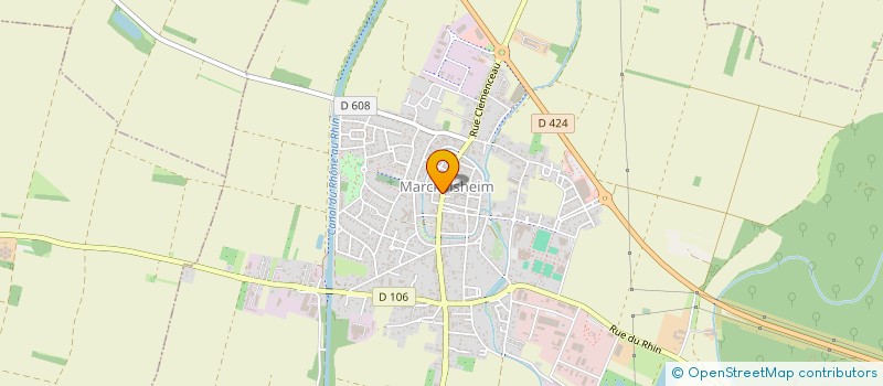 localisation de l'entreprise EUROPTIQUE à MARCKOLSHEIM