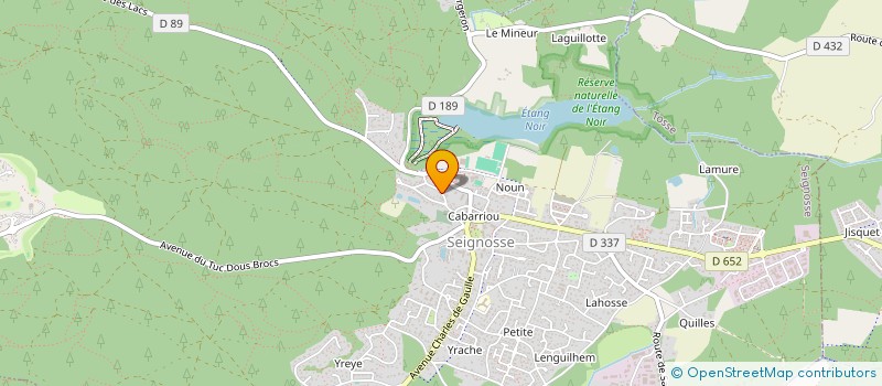 localisation de l'entreprise EUROPUB  SEIGNOSSE