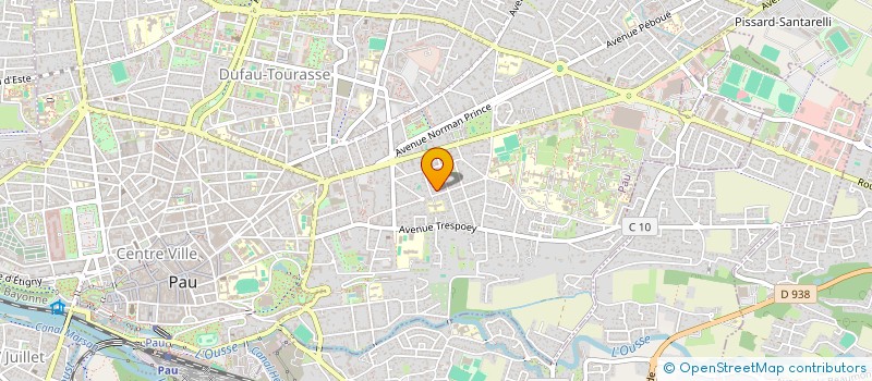 localisation de l'entreprise EUROPUB CAFE à PAU