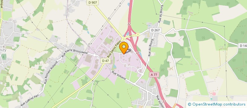localisation de l'entreprise EUROPUB MPE à VARENNES-VAUZELLES