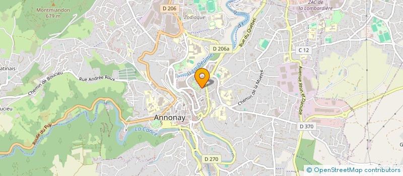 localisation de l'entreprise EUROPX  ANNONAY