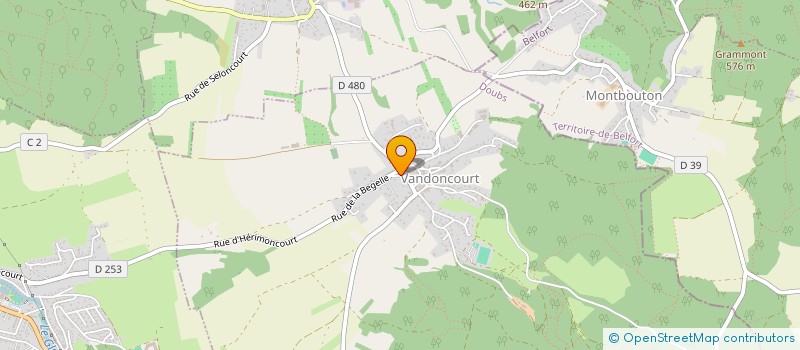 localisation de l'entreprise EUROPYRO à VANDONCOURT