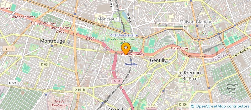 localisation de l'entreprise EURORAMA à GENTILLY