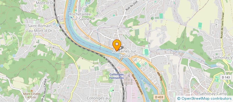 localisation de l'entreprise EUROS ISOLATION à FONTAINES-SUR-SAONE