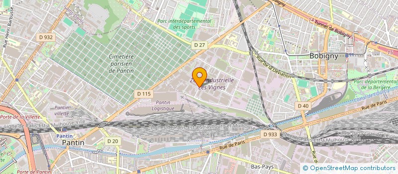 localisation de l'entreprise EUROS LANE TRANS à BOBIGNY