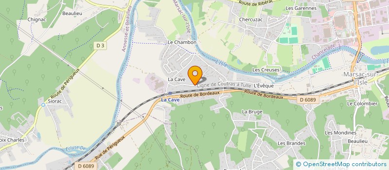 localisation de l'entreprise EUROS LOGES  MARSAC-SUR-L'ISLE