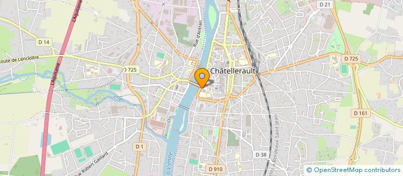 localisation de l'entreprise EUROS PRESTATIONS à CHATELLERAULT