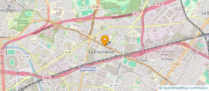 localisation de l'entreprise EUROSAGEN B.V à LA COURNEUVE