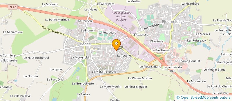 localisation de l'entreprise EUROSAM à BEDEE