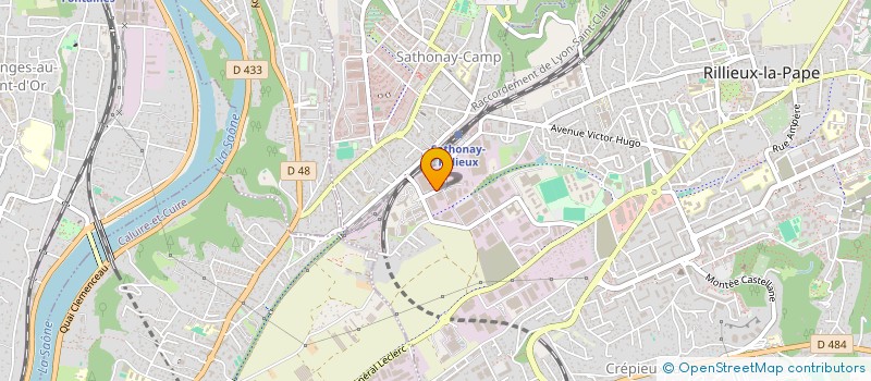 localisation de l'entreprise EUROSANIT à RILLIEUX-LA-PAPE