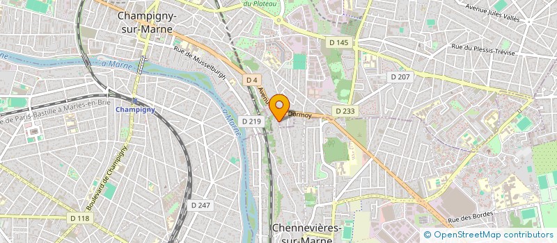 localisation de l'entreprise EUROSCIENCE SANTE à CHENNEVIERES-SUR-MARNE