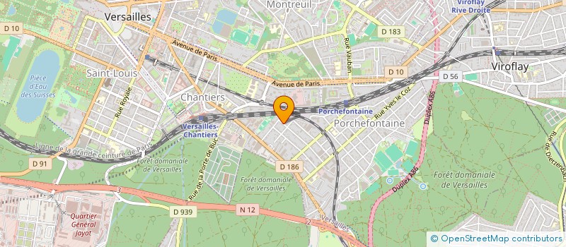 localisation de l'entreprise EUROSED à VERSAILLES