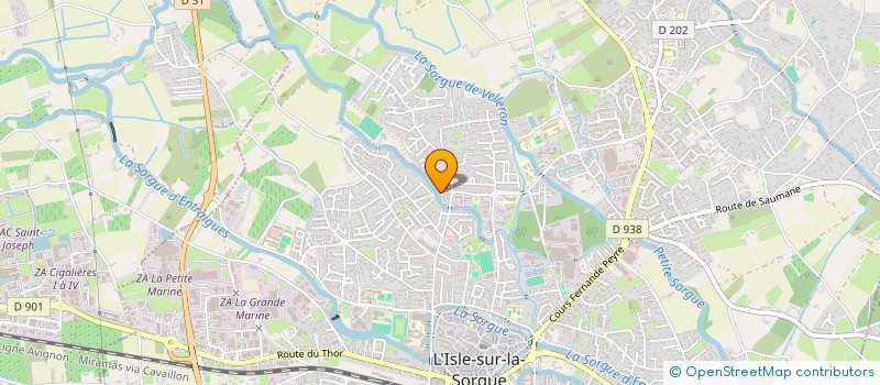 localisation de l'entreprise EUROSELECT à L'ISLE-SUR-LA-SORGUE