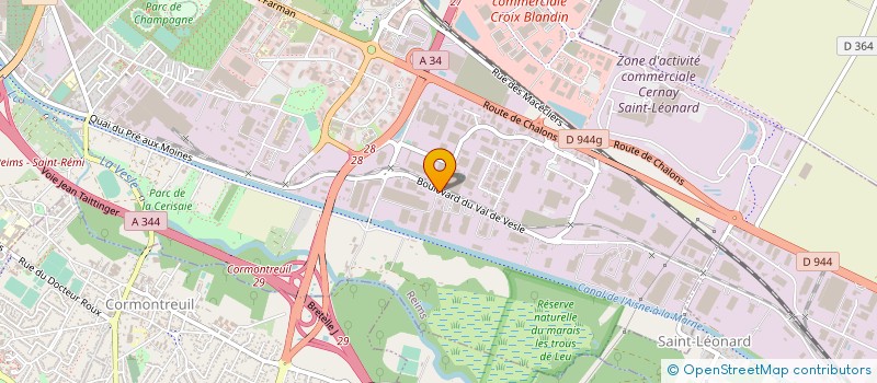 localisation de l'entreprise EUROSEM à REIMS