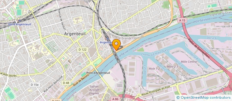 localisation de l'entreprise EUROSERVICES  ARGENTEUIL