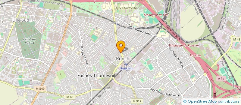 localisation de l'entreprise EUROSERVICES  RONCHIN