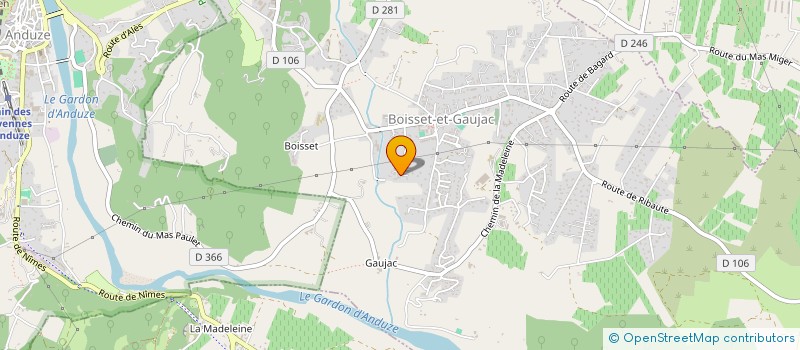 localisation de l'entreprise EUROSIA  BOISSET-ET-GAUJAC