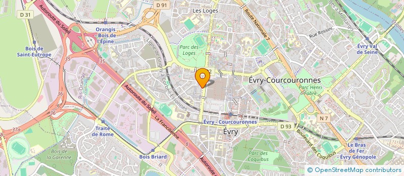 localisation de l'entreprise EUROSIDE  EVRY-COURCOURONNES