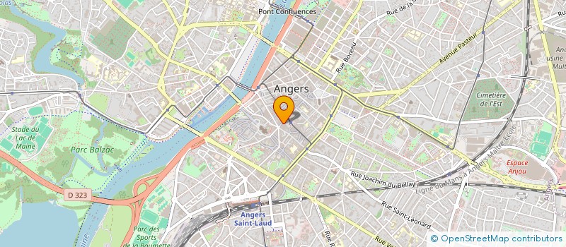 localisation de l'entreprise EUROSIGNE PROSPECTIVE OUEST à ANGERS