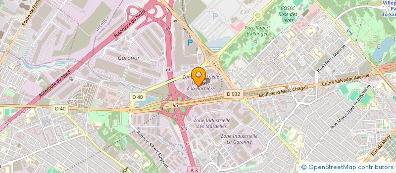 localisation de l'entreprise EUROSKANDIA TRANSPORT à AULNAY-SOUS-BOIS
