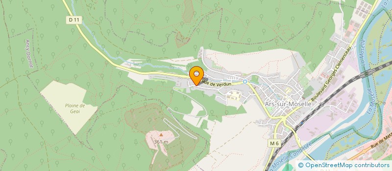 localisation de l'entreprise EUROSKIN FRANCE  ARS-SUR-MOSELLE