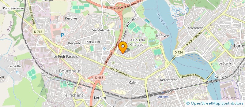 localisation de l'entreprise EUROSKIPPER à LORIENT