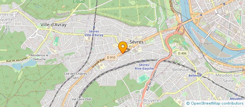 localisation de l'entreprise EUROSOCIAL à SEVRES