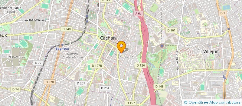 localisation de l'entreprise EUROSOCIETE à CACHAN