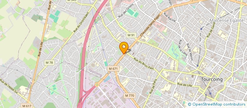 localisation de l'entreprise EUROSOFT DIFFUSION  TOURCOING