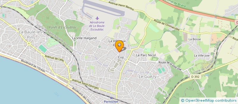 localisation de l'entreprise EUROSOL à LA BAULE-ESCOUBLAC