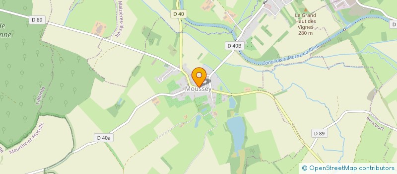 localisation de l'entreprise EUROSOLD E.T.S.  MOUSSEY