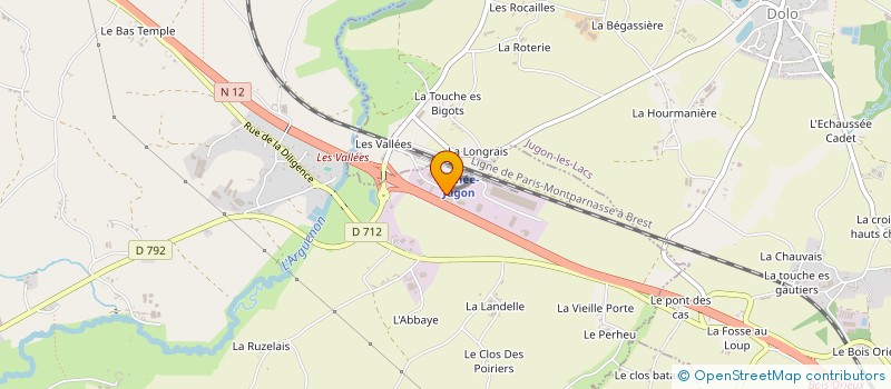 localisation de l'entreprise EUROSOM  PLENEE-JUGON