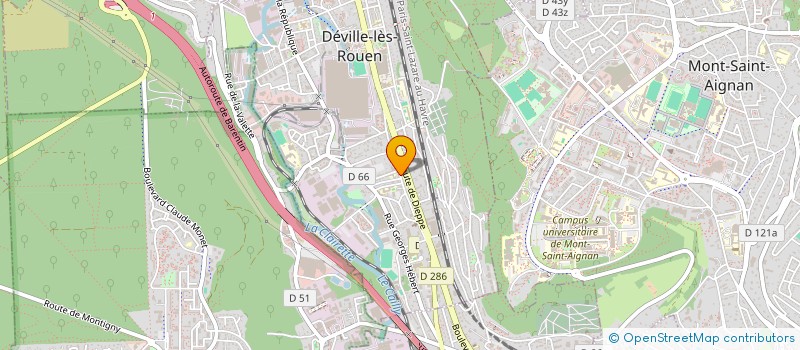 localisation de l'entreprise EUROSPACE RUNNING  DEVILLE-LES-ROUEN