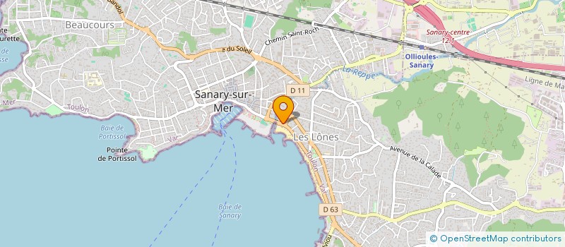 localisation de l'entreprise EUROSPORT à SIX-FOURS-LES-PLAGES