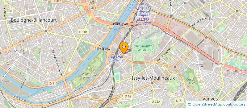 localisation de l'entreprise EUROSPORT à ISSY-LES-MOULINEAUX