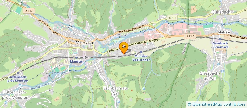 localisation de l'entreprise EUROSPRING à GUNSBACH
