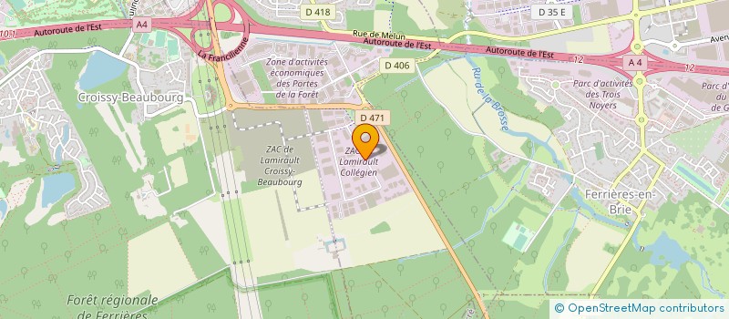localisation de l'entreprise EUROSTAR à COLLEGIEN