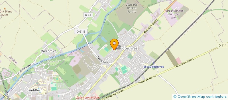 localisation de l'entreprise EUROSTOCK NORD à ESCAUDOEUVRES