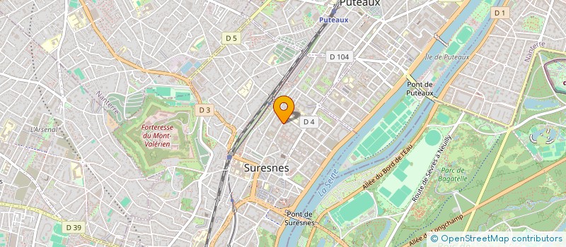 localisation de l'entreprise EUROSTUD'92 à SURESNES