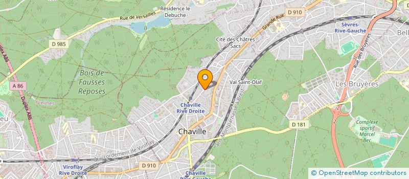 localisation de l'entreprise EUROSTYLE à CHAVILLE