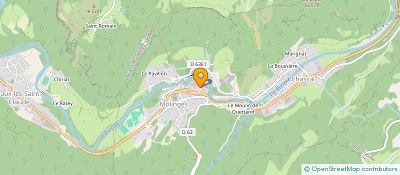 localisation de l'entreprise EUROSTYLE SYSTEMS MOLINGES à CHASSAL-MOLINGES