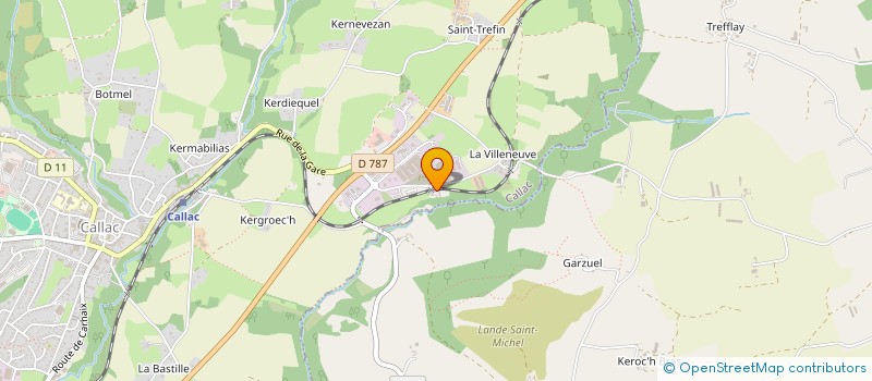 localisation de l'entreprise EUROSUBSTRAT  CALLAC