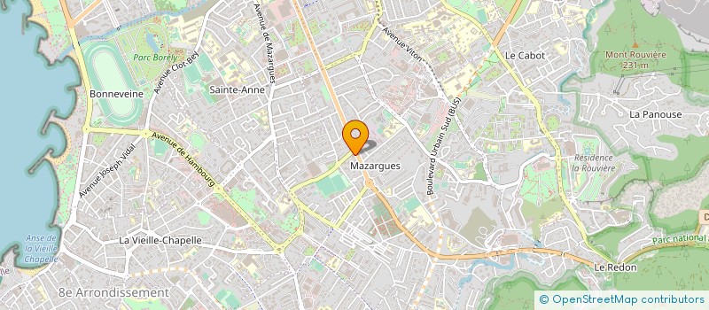 localisation de l'entreprise EUROSUD ASSURANCES à MARSEILLE