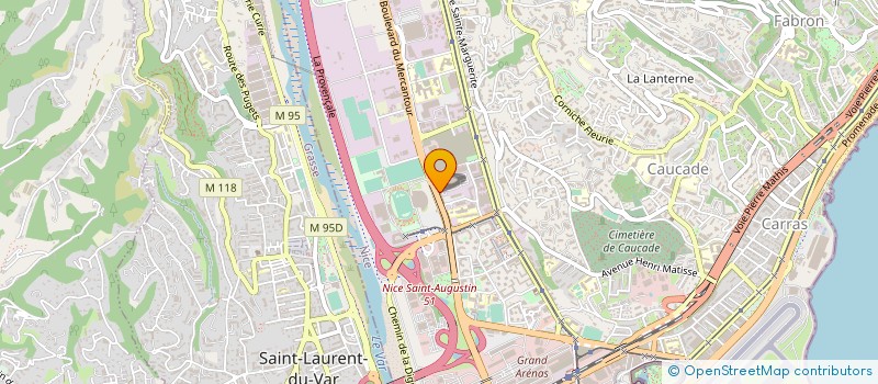 localisation de l'entreprise EUROSUD COTE D AZUR à NICE