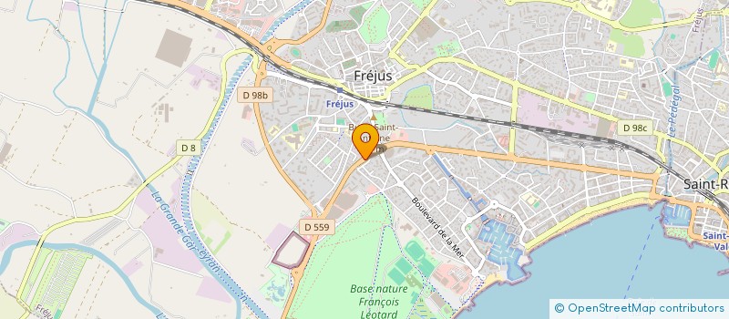 localisation de l'entreprise EUROSUD REALISATIONS à FREJUS